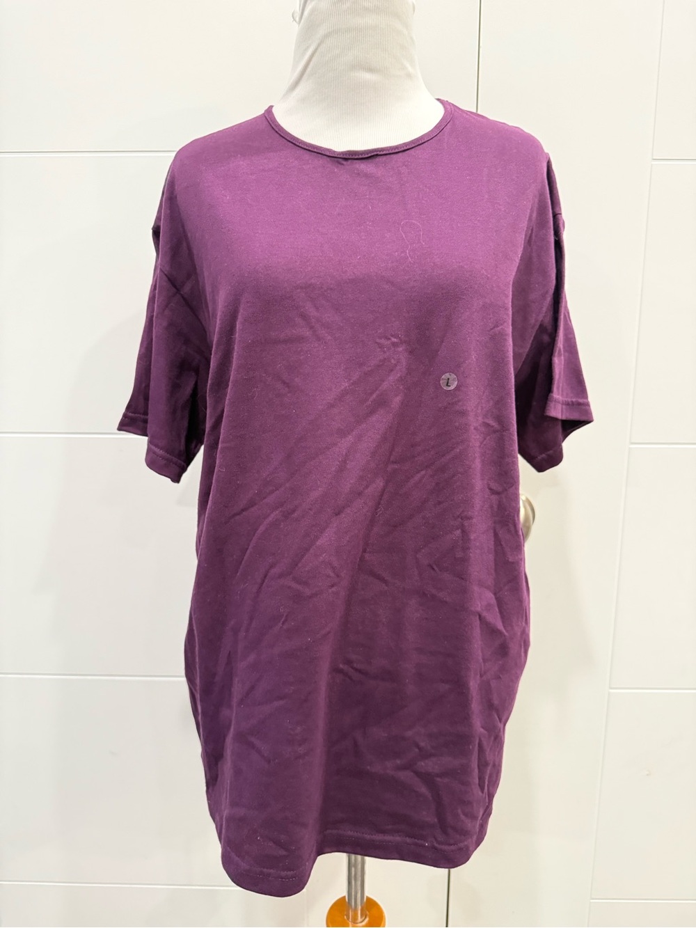 Women's Relaxed Crewneck Tee - Deep Purple